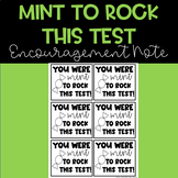 "Mint to Rock This Test" Encouragement Note