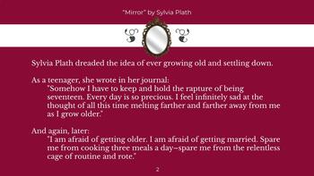 Preview of "Mirror" by Sylvia Plath