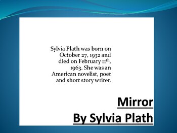 Sylvia Plath's Mirror - Owlcation