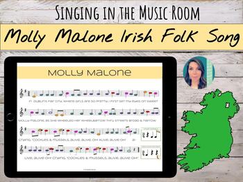 Preview of "Molly Malone" (Cockles & Muscles) Irish Folk Song for Voice & Orff