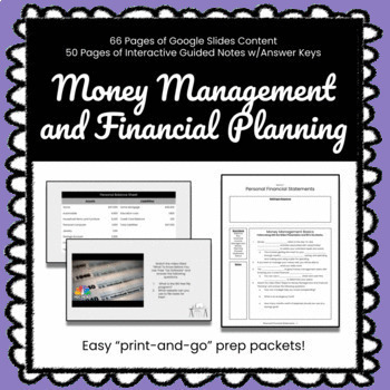 Preview of ★ Money Management and Financial Planning ★ Slides & Guided Notes