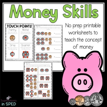 Preview of  Money Skills Printable Packet for Students with Special Needs