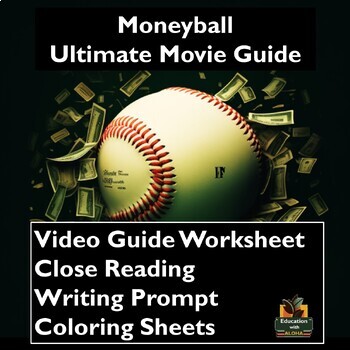 Preview of Moneyball Movie Guide Activities: Worksheets, Reading, Coloring, & more!