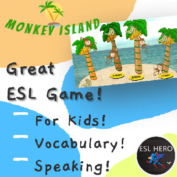 Preview of "Monkey Island" - FUN GAME for ESL Kids, Kindergarten, Middle School High School