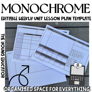Preview of 'Monochrome' Detailed Weekly Unit Lesson Plan