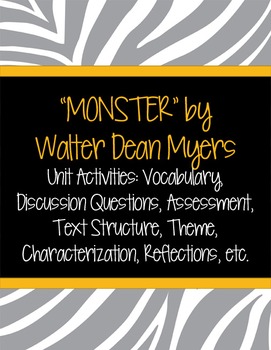 monster walter dean myers reading level
