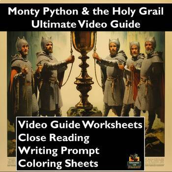 Preview of Monty Python & The Holy Grail Movie Guide: Worksheets, Reading, & more!