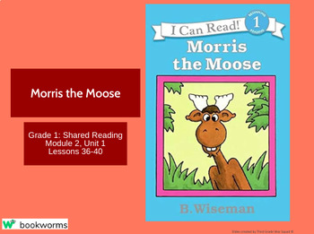 Preview of "Morris the Moose" Google Slides- Bookworms Supplement