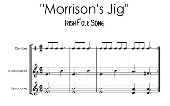 Preview of "Morrison's Jig" Irish Tune play-along for classroom instruments