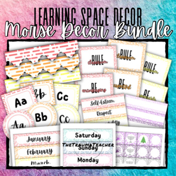 Preview of Morse-Style Learning Space Decoration Bundle