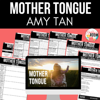 Preview of "Mother Tongue" Amy Tan Narrative Essay Lesson Plan