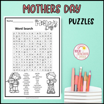 Mother's Day Activities Puzzles by Tech Teacher Pto3 | TpT