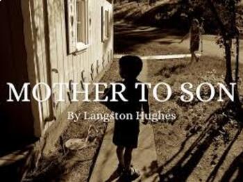 Preview of "Mother to Son" by Langston Hughes poem