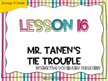Preview of "Mr. Tanen's Tie Trouble" Interactive Digital Vocab Flashcards | GOOGLE™ SLIDES