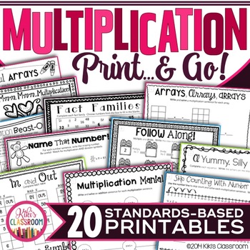 Preview of Multiplication Fact Practice - Multiplication Worksheets