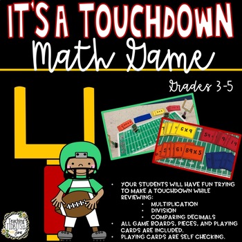 Preview of Super Bowl Activities, Multiplication Games, Division Games, Decimals