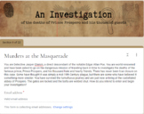 "Murders at the Masquerade" - Post-reading Activity, "Masq