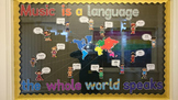 'Music Is A Language The Whole World Speaks' display