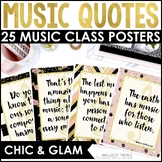 ‪Music Quote Posters to Encourage and Inspire- Chic & Glam