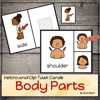 Preview of Body parts task cards