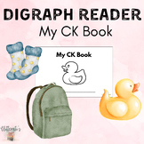 "My CK Book" practicing the Digraph CK tracing, reading, p