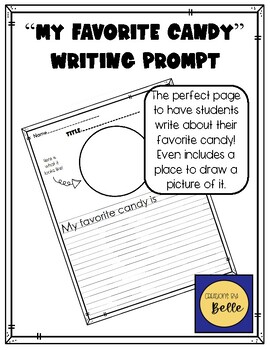 Persuasive Writing organizer-favorite candy by LucyD72