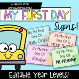 "My First Day Of..." signs *FREEBIE*