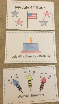 Preview of "My July 4th Book"  Mini little booklet about America USA