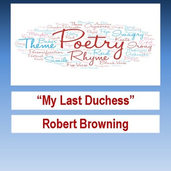 Preview of "My Last Duchess" by Robert Browning: Standardized Prep Assessment, Cold Read