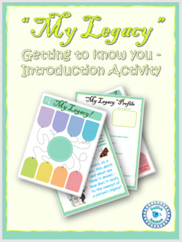 Preview of "My Legacy" Student introduction activities - Social Studies & ELA