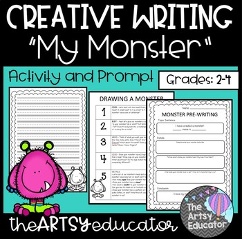 Preview of "My Monster" Creative Writing and Drawing! -- [2nd, 3rd, and 4th Grade]