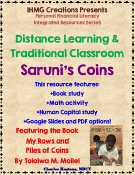 Preview of "My Rows and Piles of Coins"-Distance Learning (Google Slides) & Classroom (PDF)
