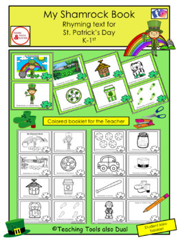 Preview of "My Shamrock Book" Rhyming Text for St. Patrick's Day Prek,Kinder, 1st (English)