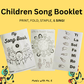 Preview of "My Song Book" #1 - Music Booklet for Choir