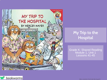 Preview of "My Trip to the Hospital" Google Slides- Bookworms Supplement