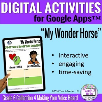 Preview of "My Wonder Horse" Digital Student Activities Collections Grade 6