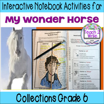 Preview of My Wonder Horse Printable Interactive Notebook Activities HMH Collection 4 Gr 6