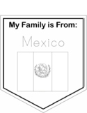 “My family is from Mexico” Pennant (English and Spanish)
