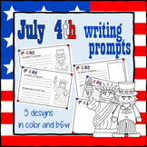 'My favourite thing to do on 4th of July' Writing Prompts