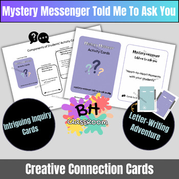 Preview of Scenario Activity Cards ‘’Mystery Messenger Inquiry Kit’’ + Envelope Crafts
