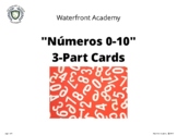"Números 0-10" Montessori 3-Part Cards (cursive)