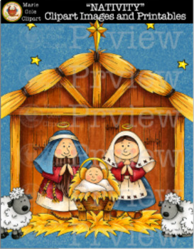 Preview of "NATIVITY" [Marie Cole Clipart]