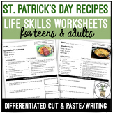 St. Patrick's Day Recipes Worksheets