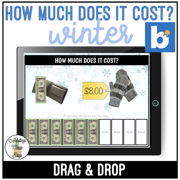 Preview of Winter How Much Does It Cost? Up to $10 Drag & Drop Boom Cards