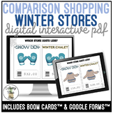 Winter Store Comparison Shopping Digital Interactive Activity
