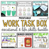 Vocational & Life Skills Printable Work Task Box Bundle