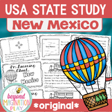 50 States Project New Mexico Fun Facts Map Flag + Reading 