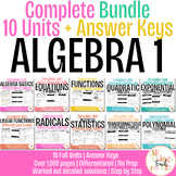 Algebra 1 - No Prep Full Curriculum + Differentiated - 10 