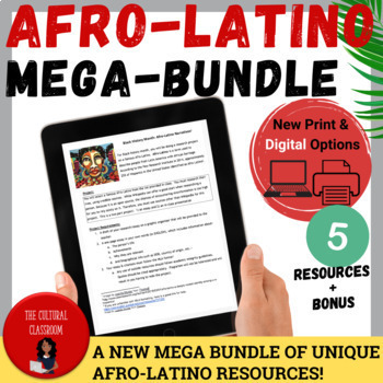 Preview of *NEW* Afro-Latino Spanish Classroom Resources Mega Bundle