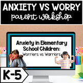 Coffee With The Counselor Parent Workshop: Anxiety vs Worry (K-5)